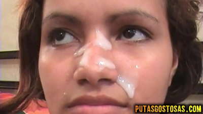 Tinka dostane sperma na obličej po análním sexu