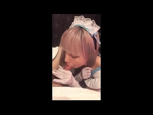 ❤️ Japonský idol [mayuka], kostým francouzské pokojské, část 1, orál a honění s pleťovým mlékem ❤️  Sex u nás ❤